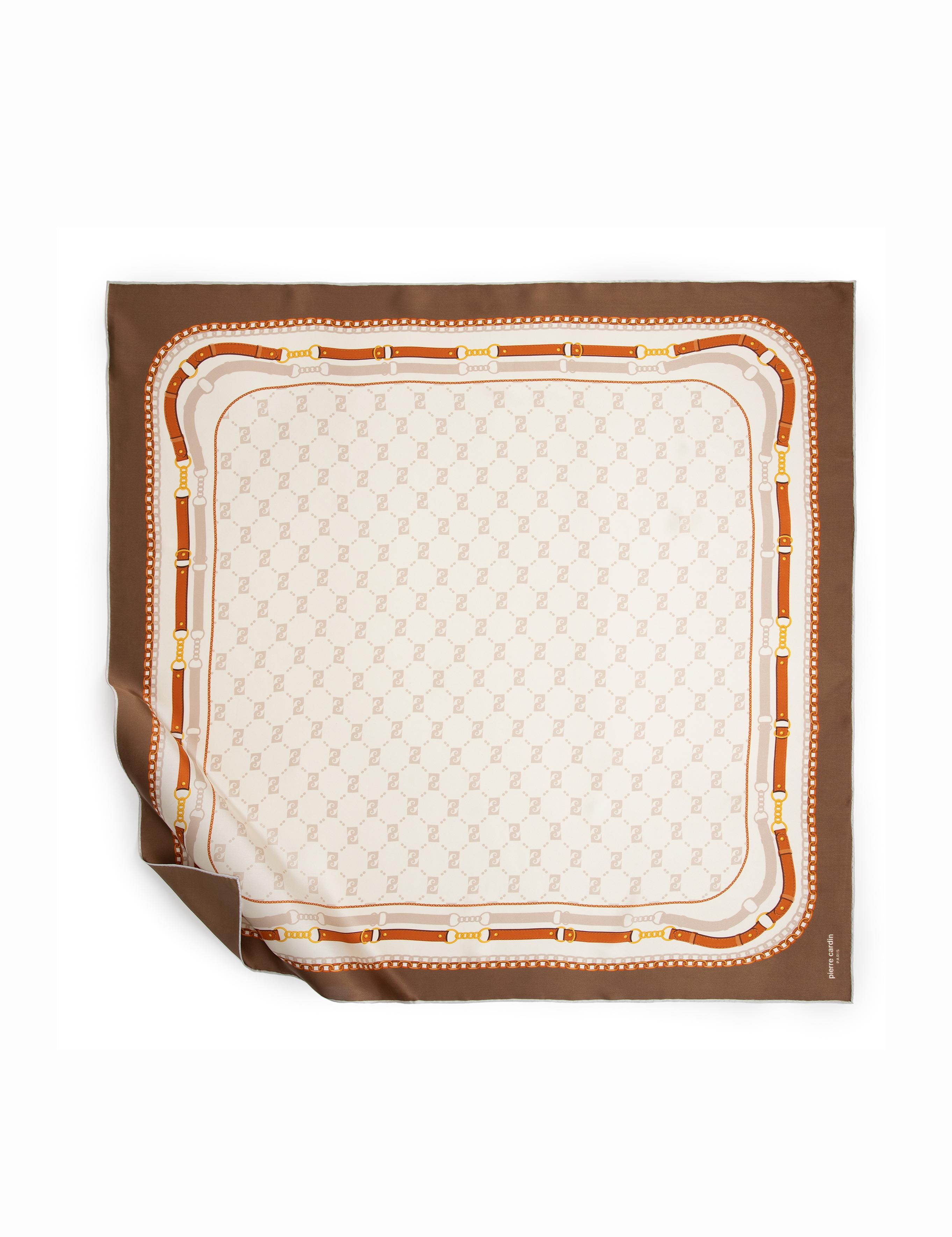 Kahverengi İpek Eşarp