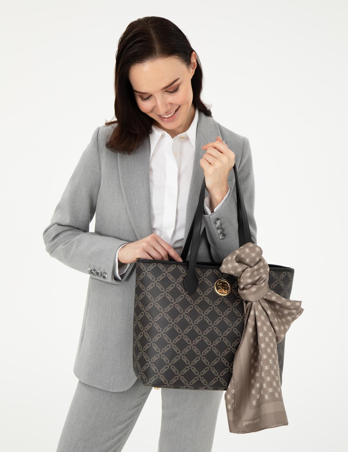 Kahverengi İpek Şal