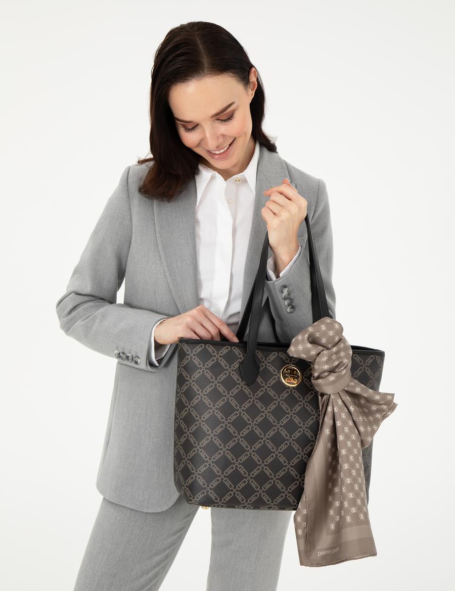 Kahverengi İpek Şal