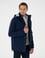 Lacivert Kapüşonlu 3 in 1 Mont