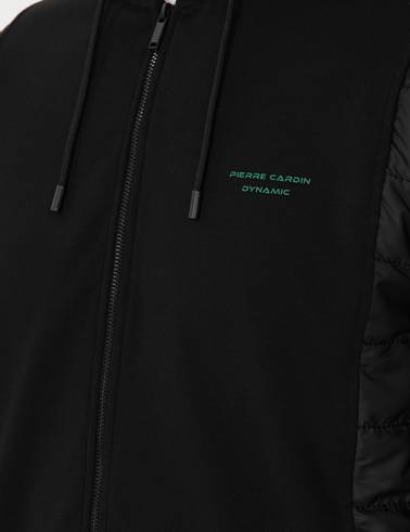 Siyah Regular Fit Örme Hırka