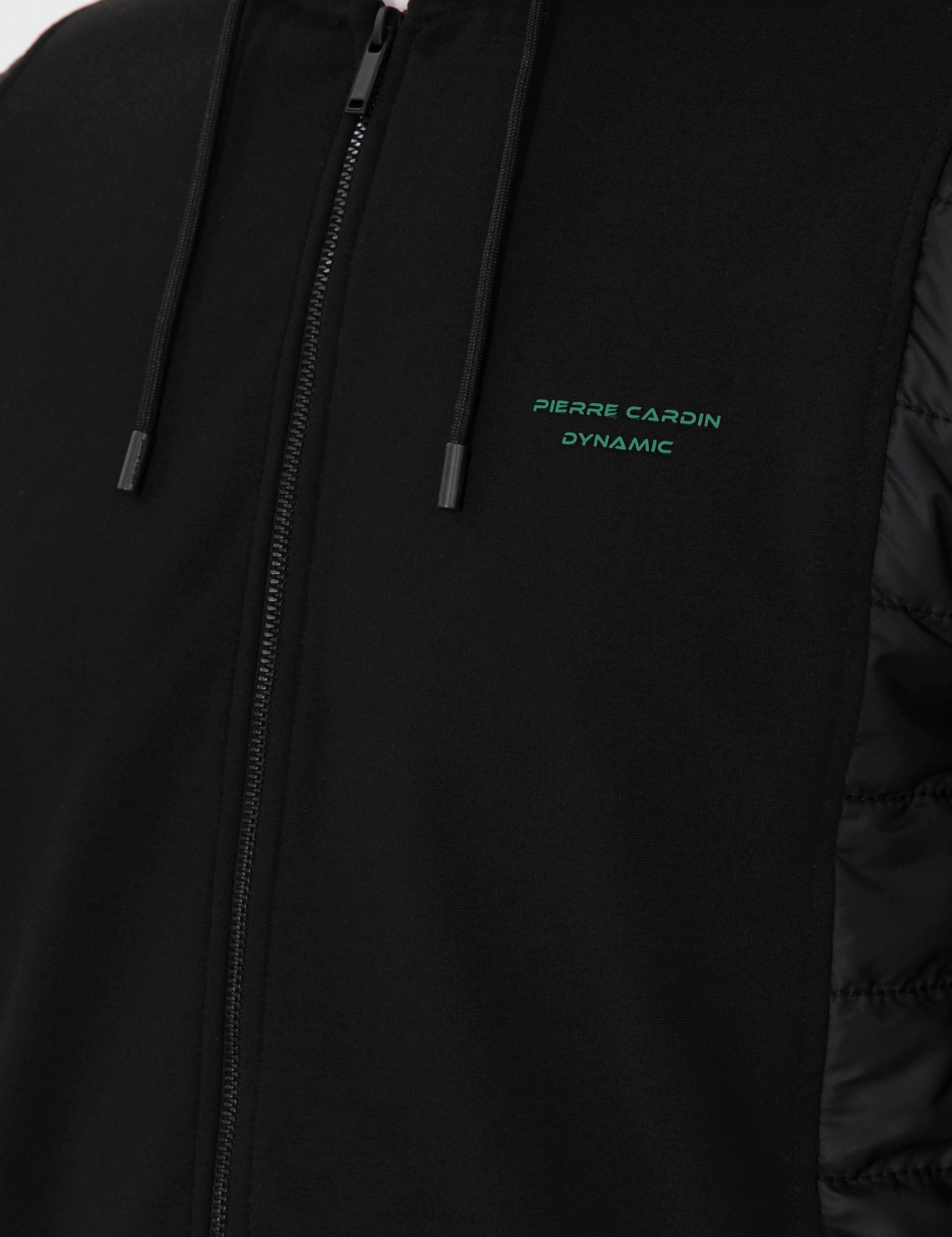 Siyah Regular Fit Örme Hırka - Image 7