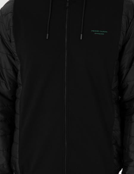 Siyah Regular Fit Örme Hırka - 50294314005