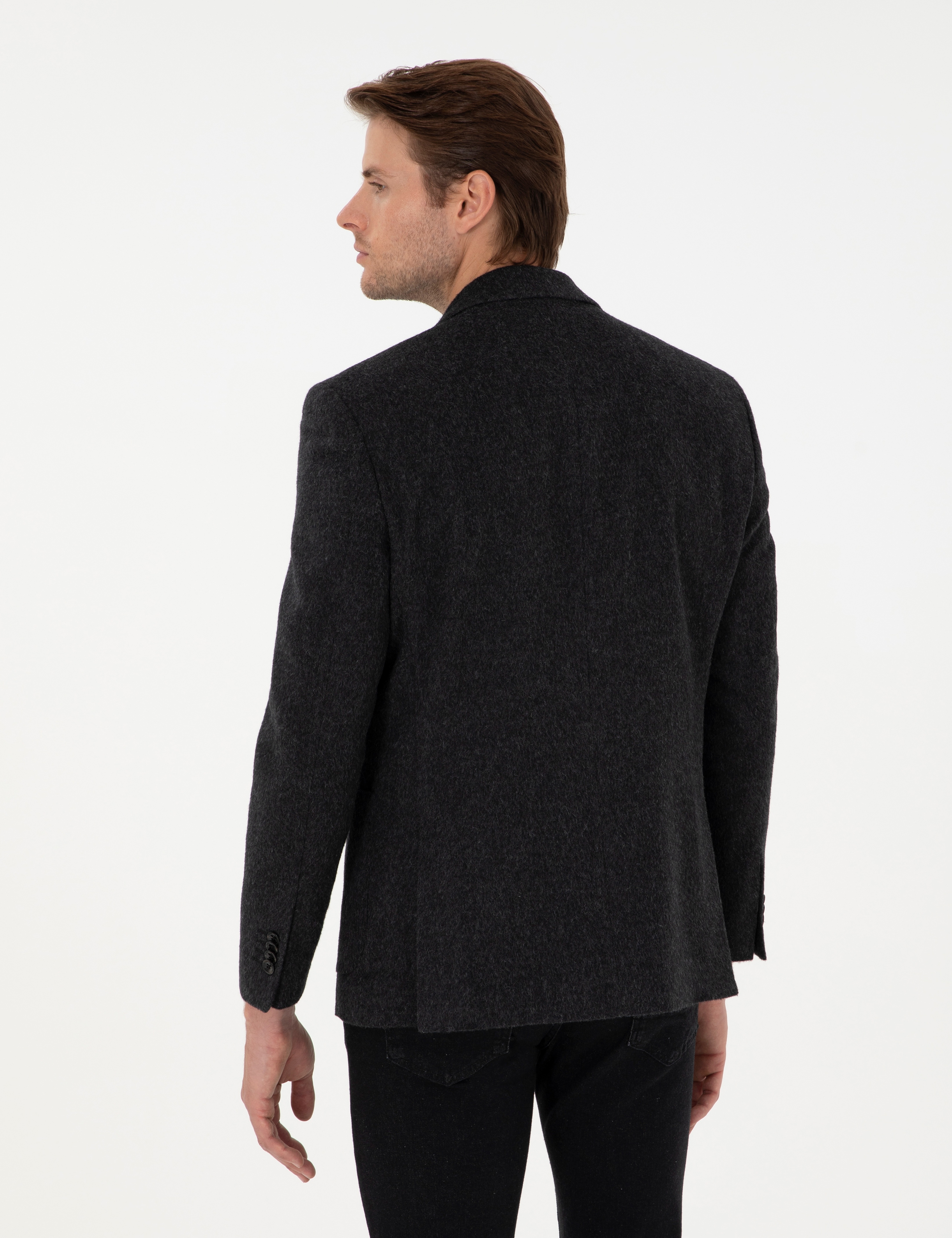 Antrasit Slim Fit Ceket