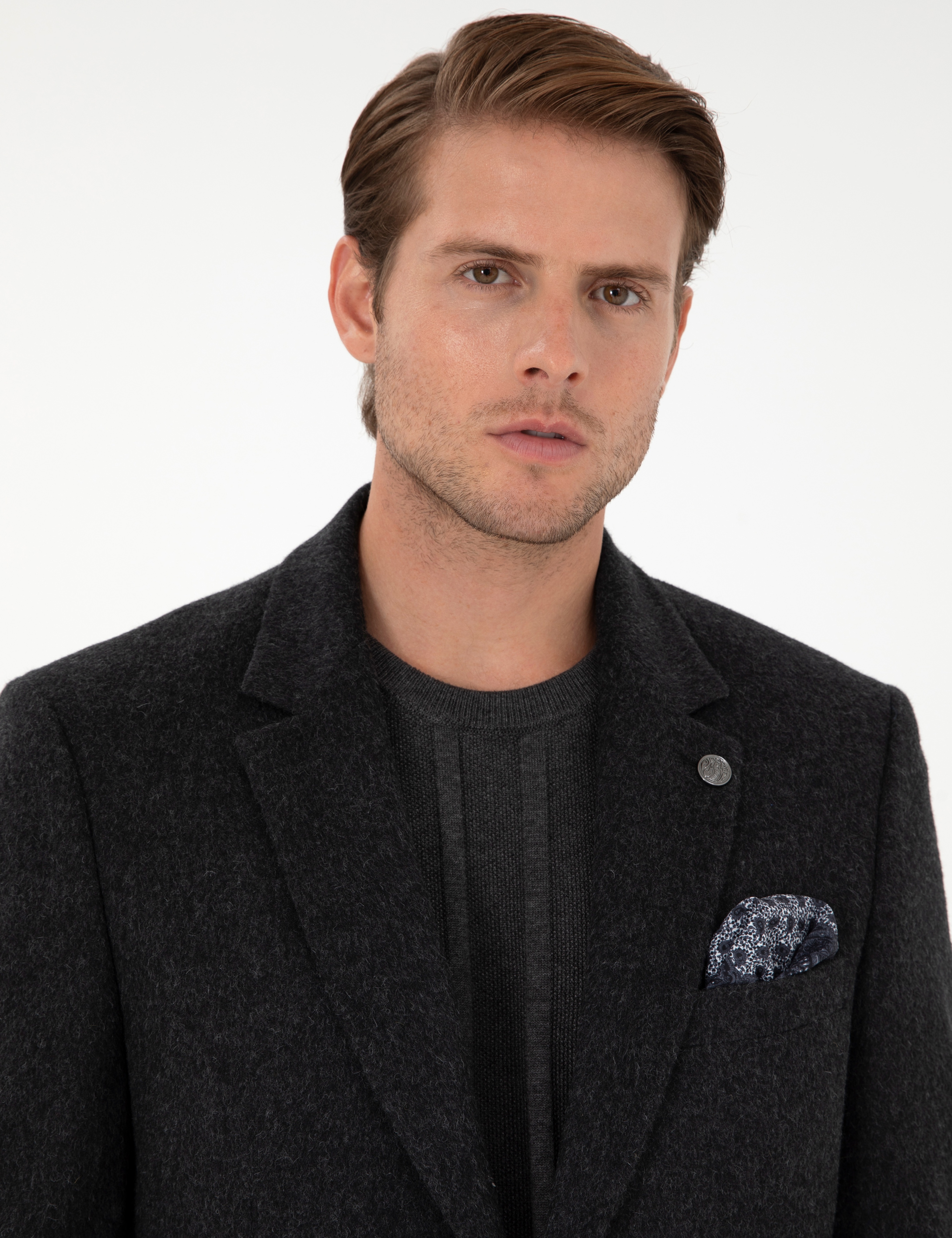 Antrasit Slim Fit Ceket - Image 2