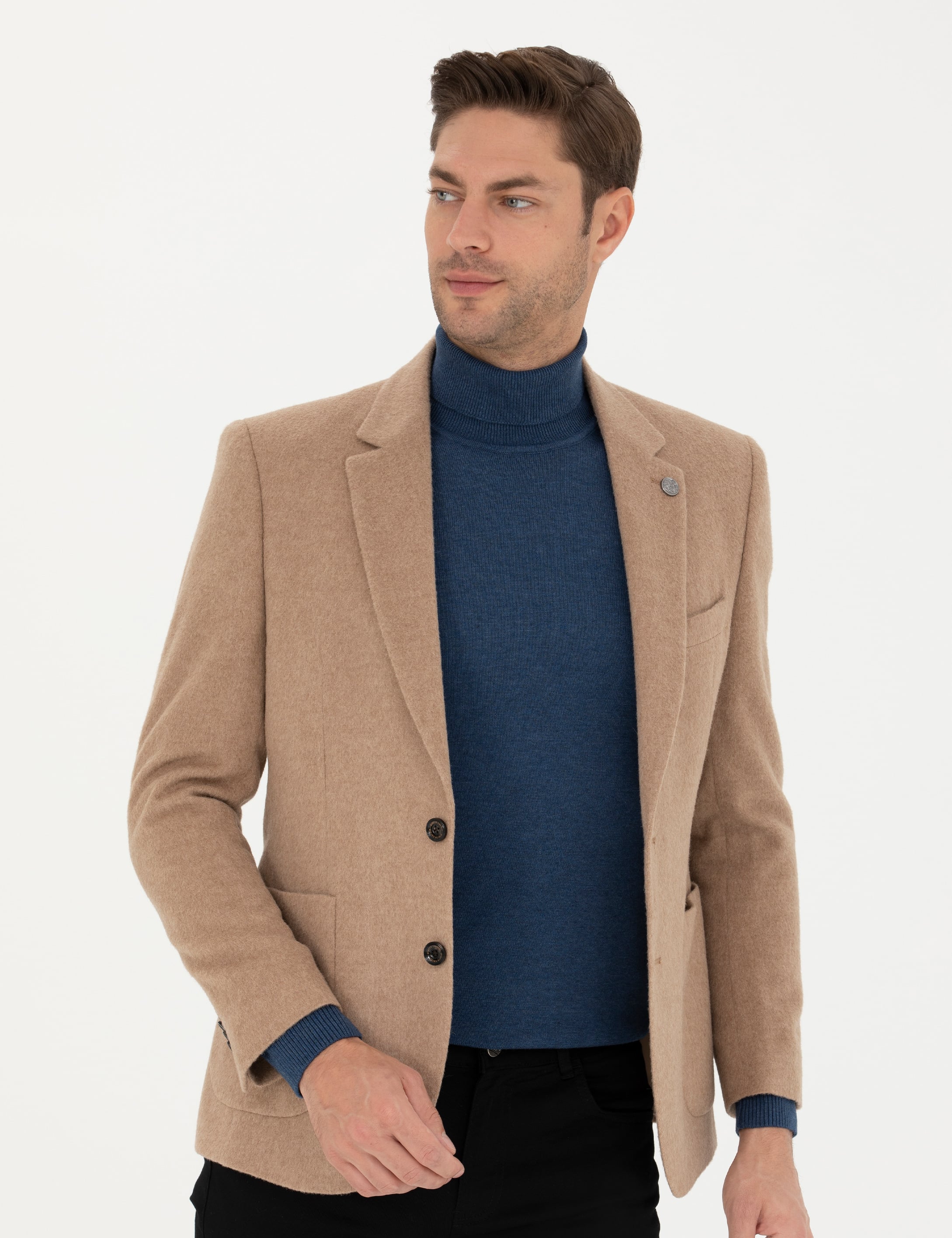 Camel Slim Fit Ceket - 50280563047