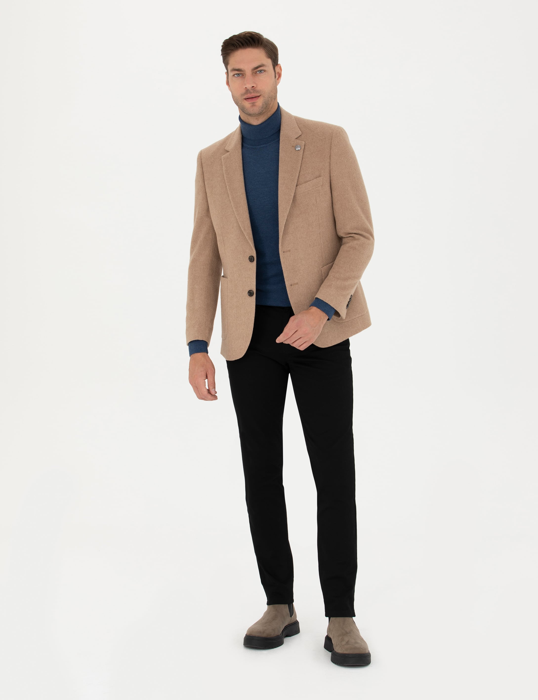 Camel Slim Fit Ceket - 50280563047