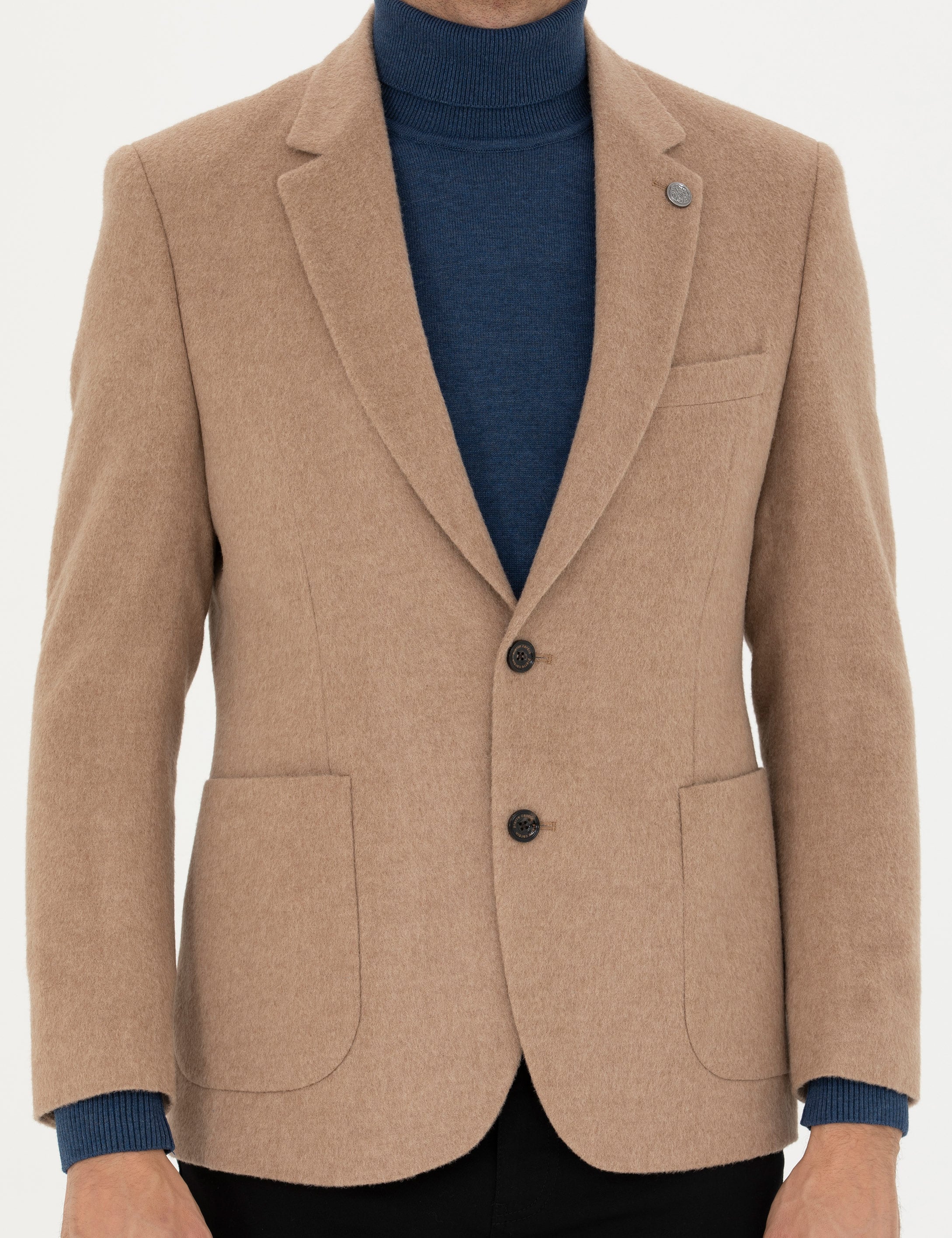 Camel Slim Fit Ceket - 50280563047