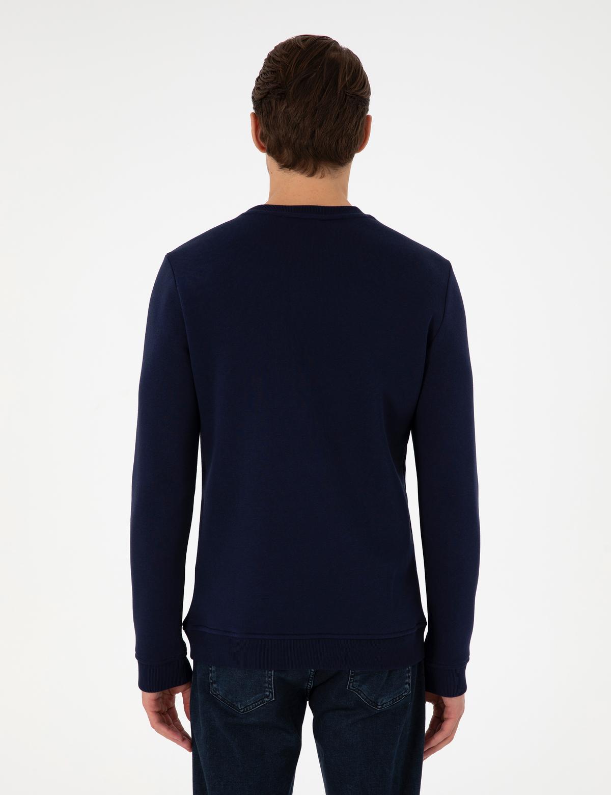 Lacivert Regular Fit Sweatshirt - 50290703009