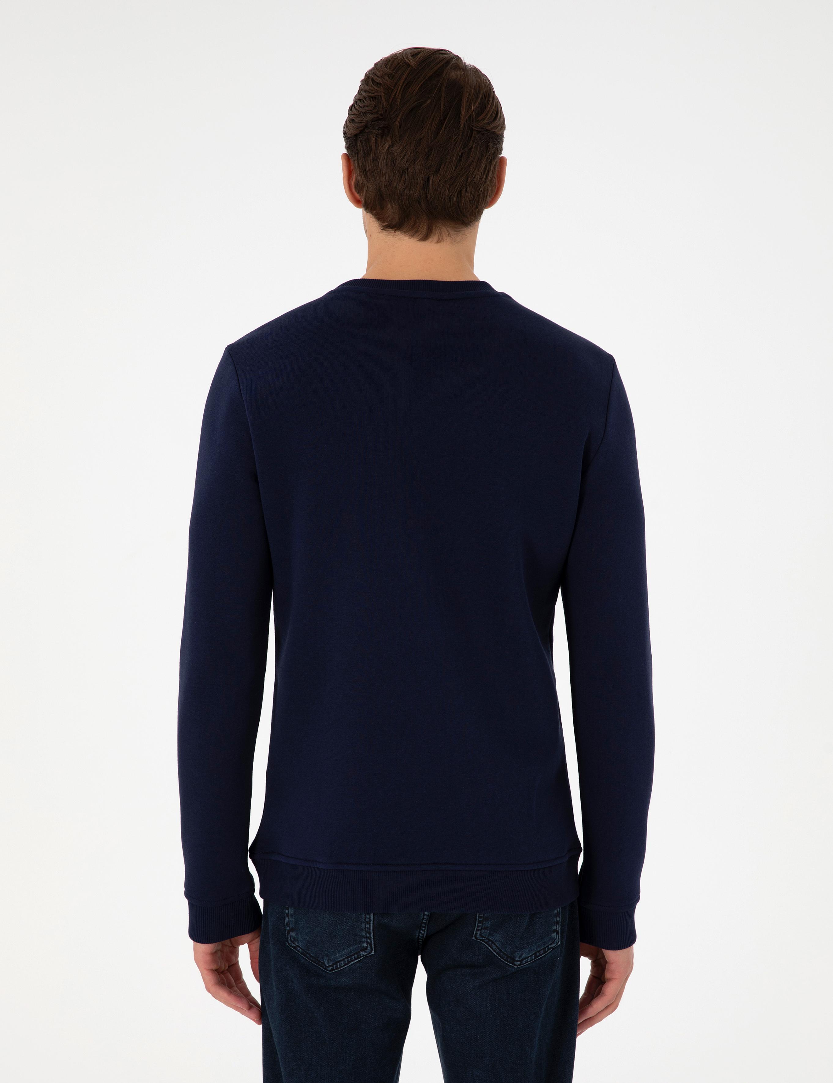Lacivert Regular Fit Sweatshirt