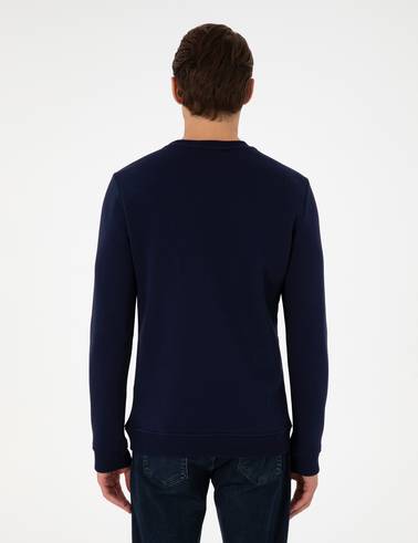 Lacivert Regular Fit Sweatshirt