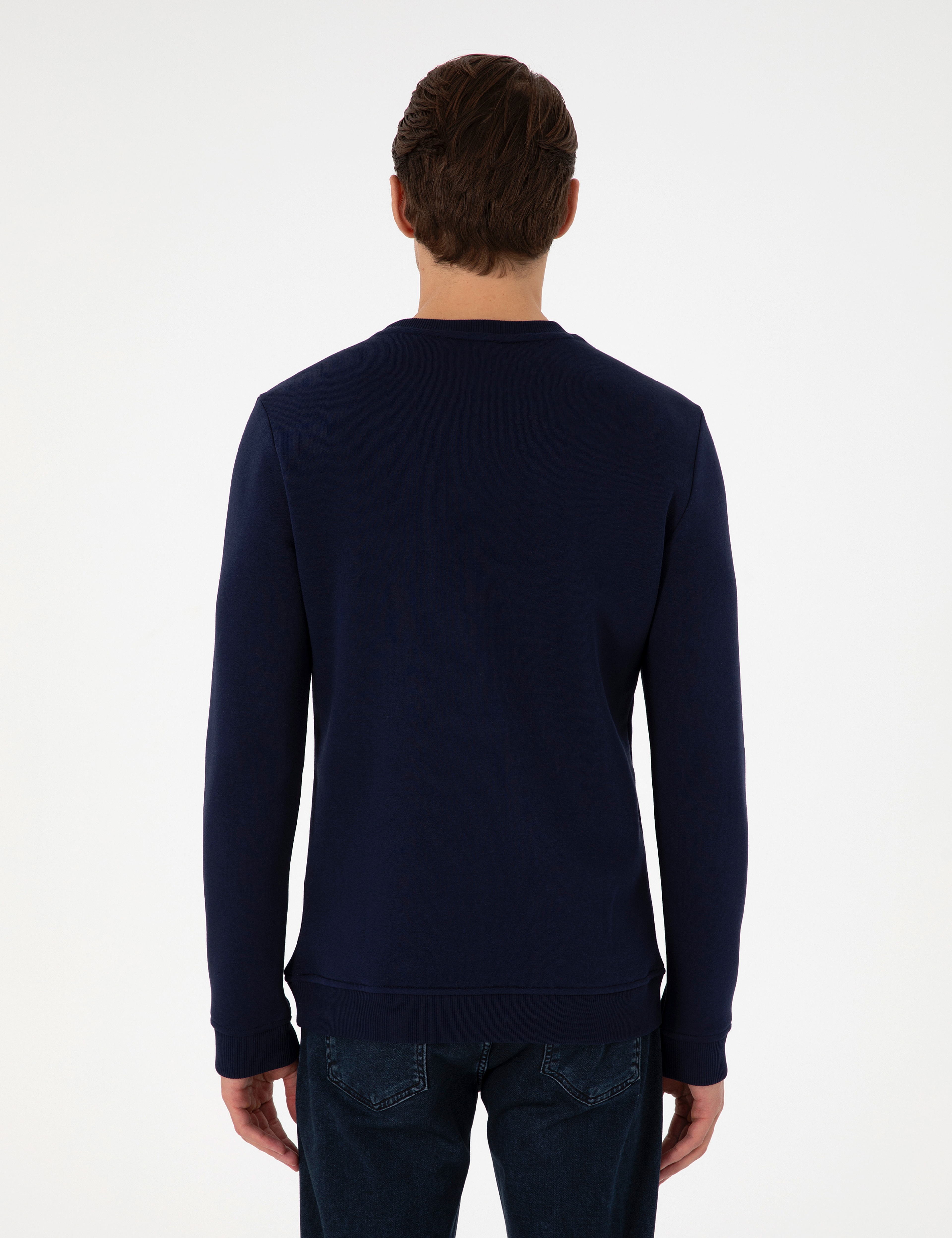 Lacivert Regular Fit Sweatshirt - Image 5