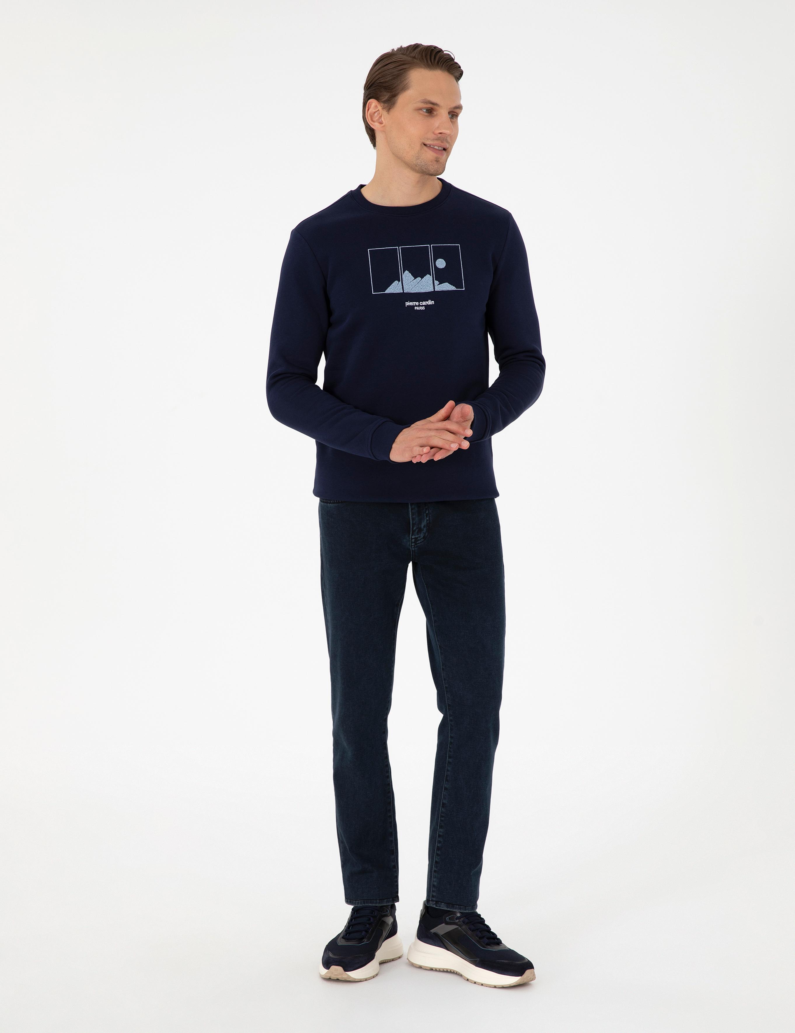 Lacivert Regular Fit Sweatshirt