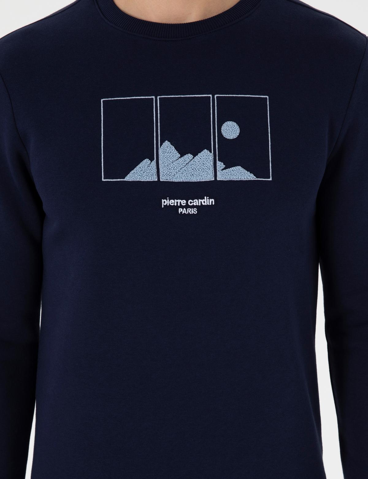 Lacivert Regular Fit Sweatshirt - 50290703009