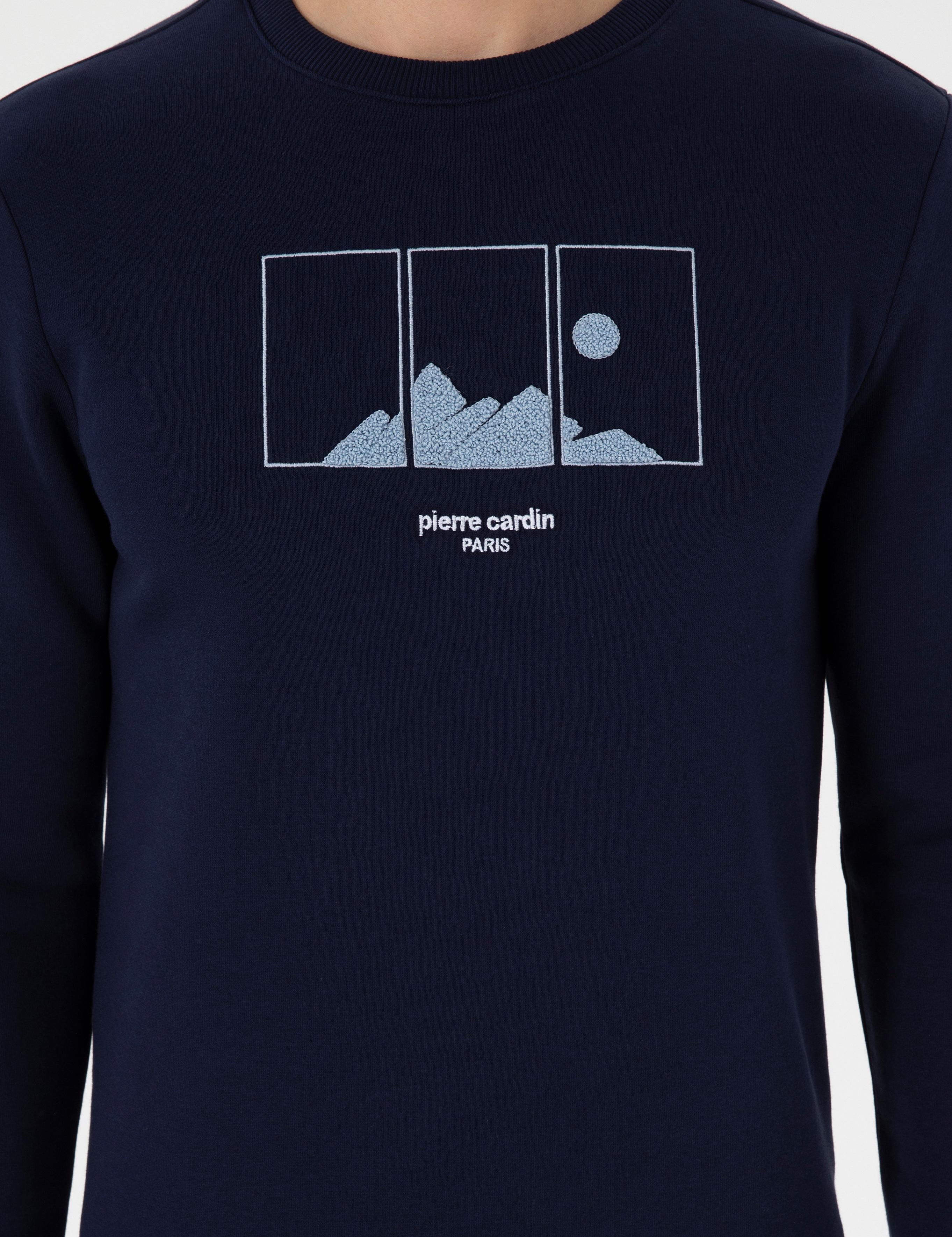 Lacivert Regular Fit Sweatshirt