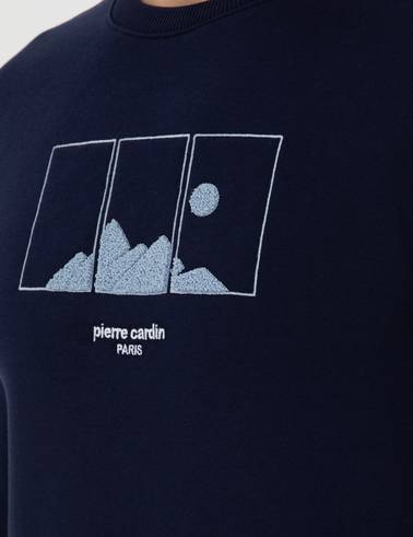 Lacivert Regular Fit Sweatshirt