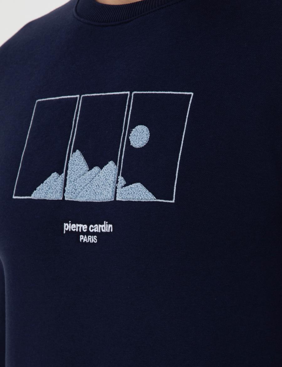 Lacivert Regular Fit Sweatshirt