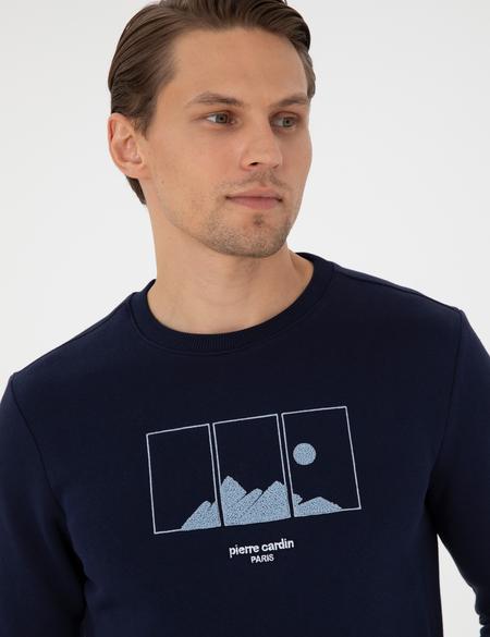 Lacivert Regular Fit Sweatshirt - 50290703009