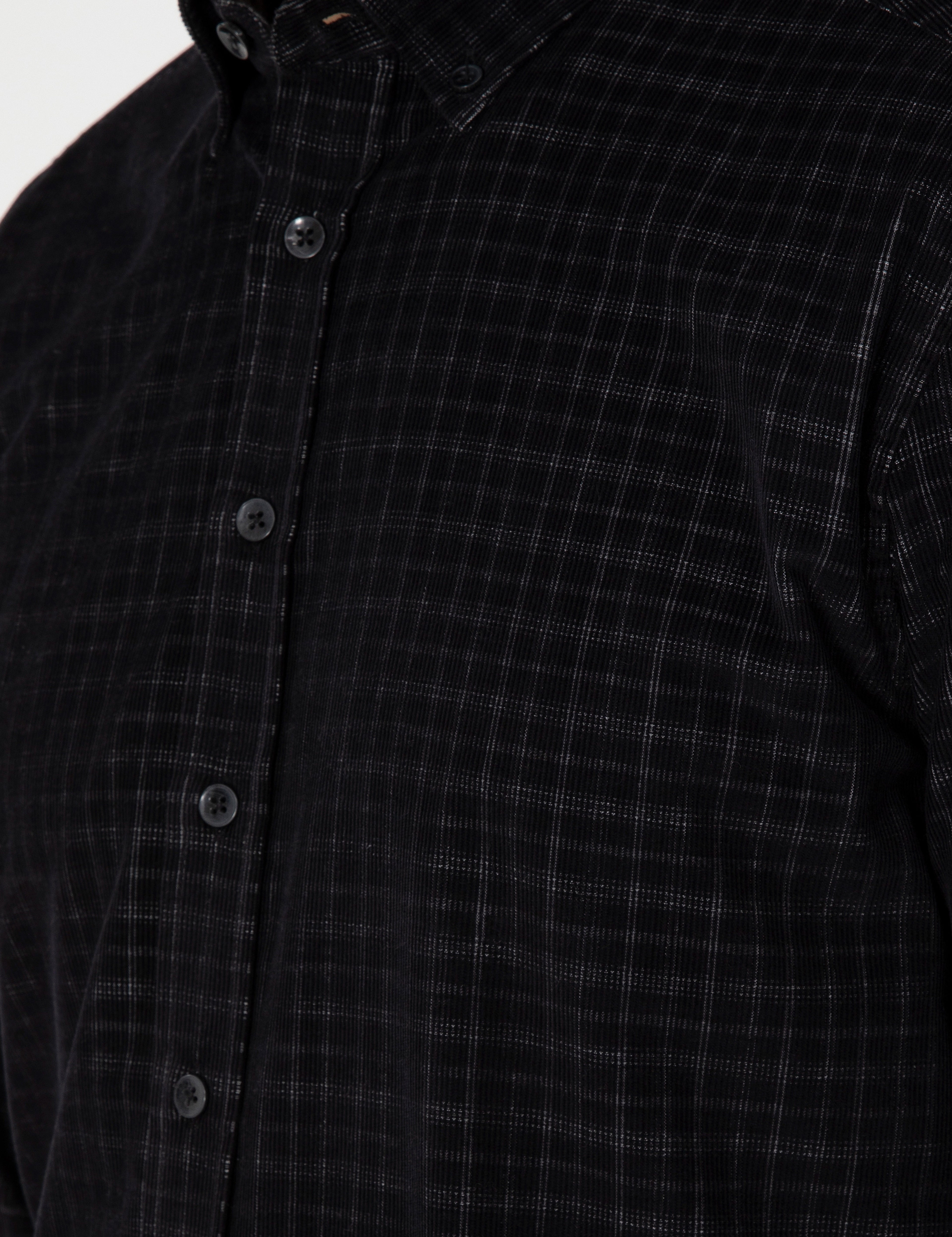 Siyah Regular Fit Uzun Kollu Gömlek - Image 7