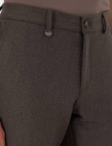 Kahverengi Slim Fit Kumaş Pantolon