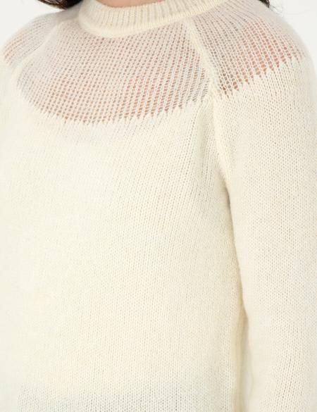 Ekru Regular Fit Yün Karışımlı Kazak - 50291359005