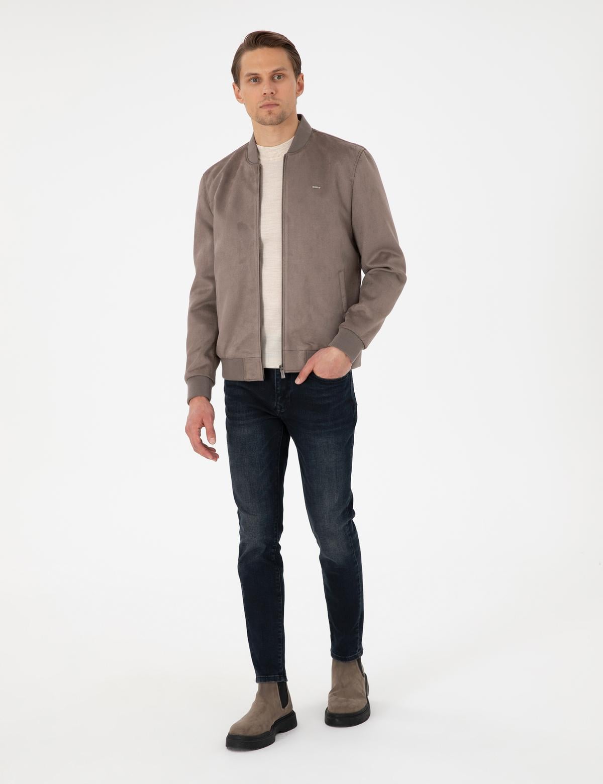 Taş Suni Deri Ceket - 50300551011