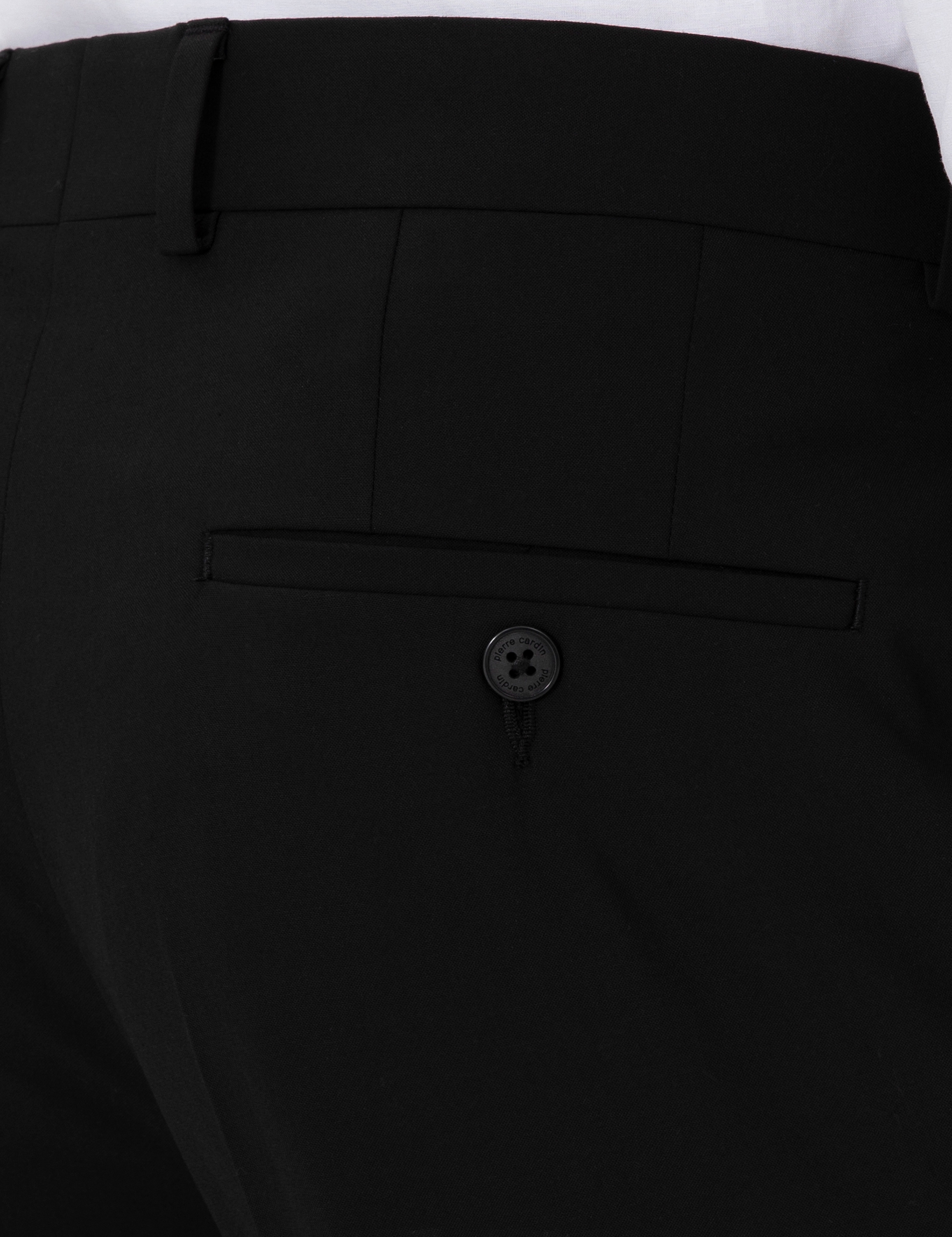 Siyah Slim Fit Kumaş Pantolon - Image 6