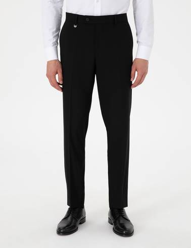 Siyah Slim Fit Kumaş Pantolon