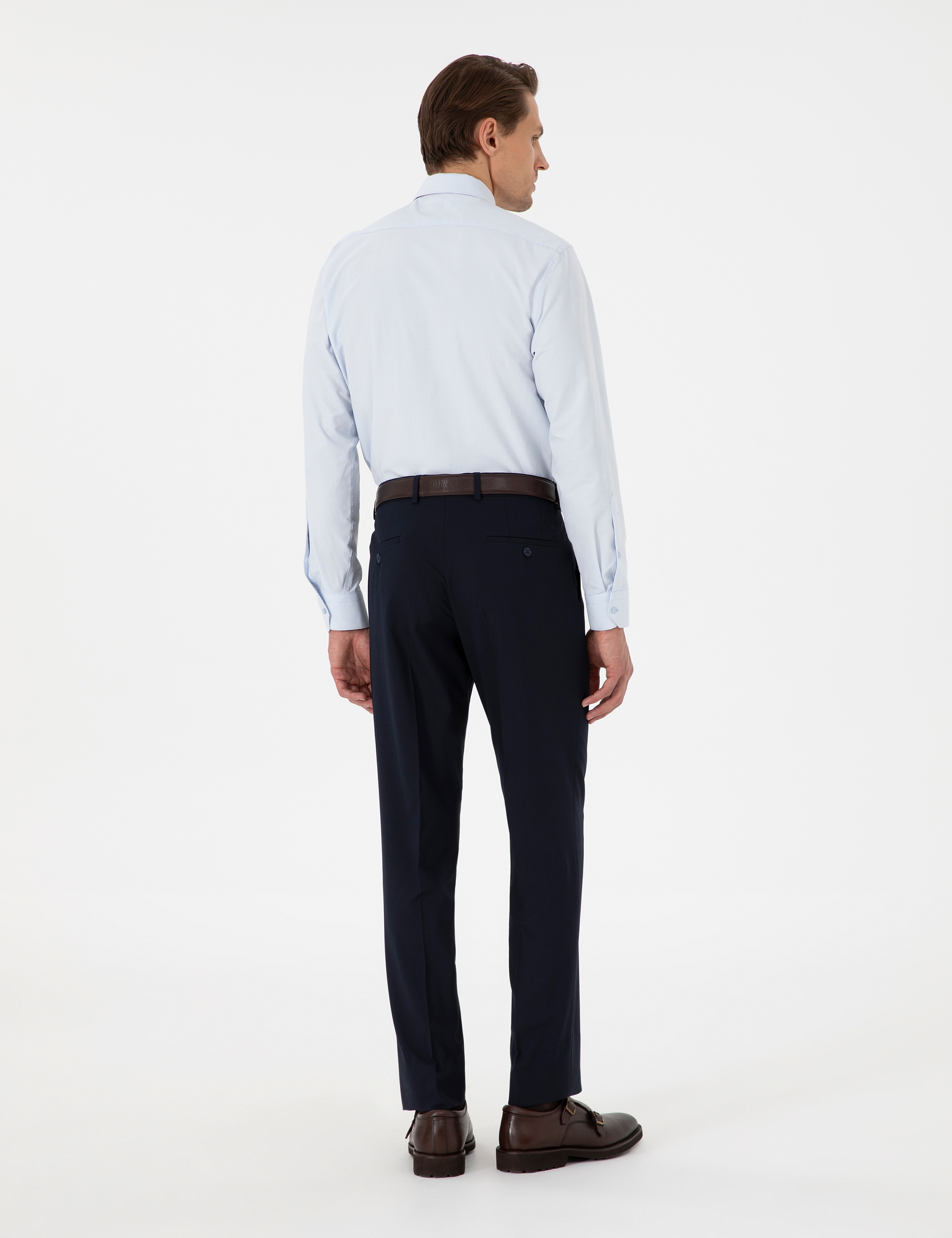 Lacivert Slim Fit Kumaş Pantolon