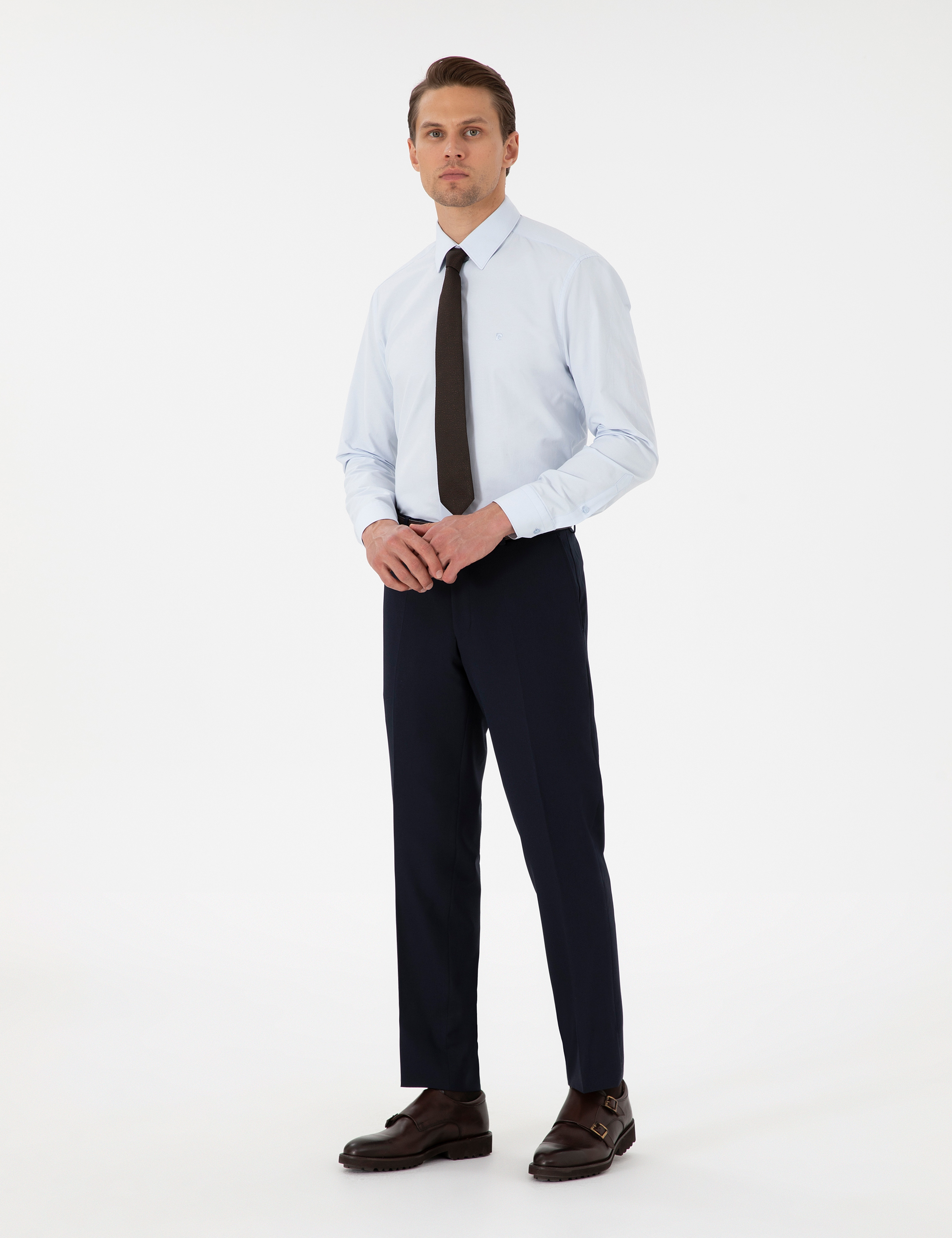 Lacivert Slim Fit Kumaş Pantolon