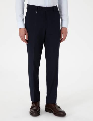Lacivert Slim Fit Kumaş Pantolon