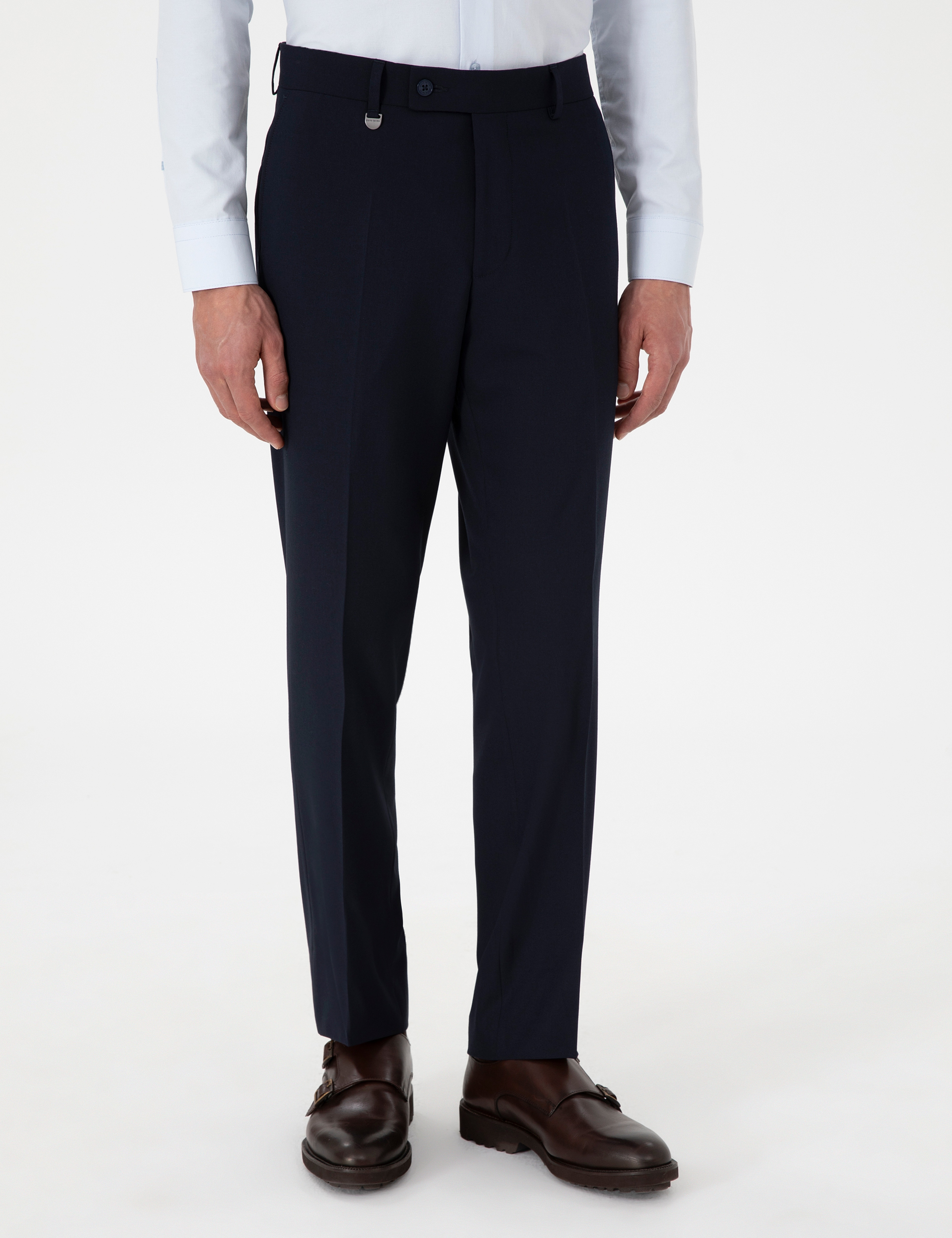 Lacivert Slim Fit Kumaş Pantolon - Image 2