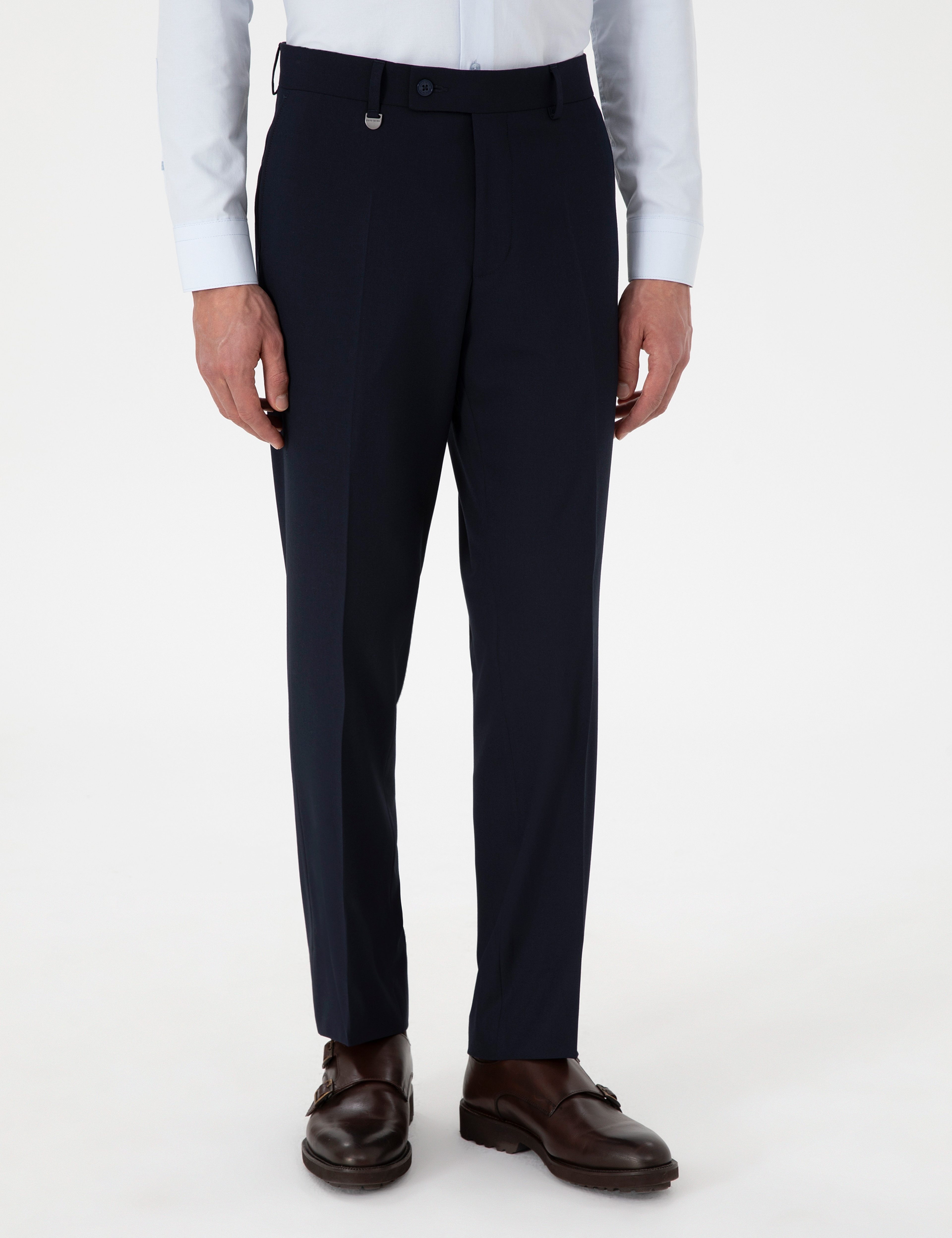 Lacivert Slim Fit Kumaş Pantolon