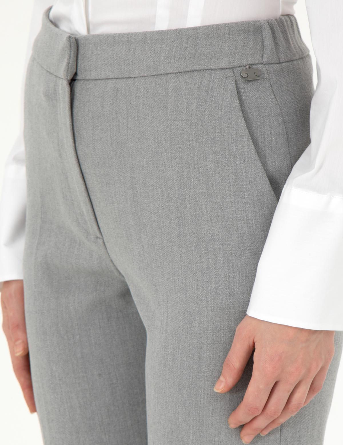 Gri Kumaş Pantolon - 50291158034