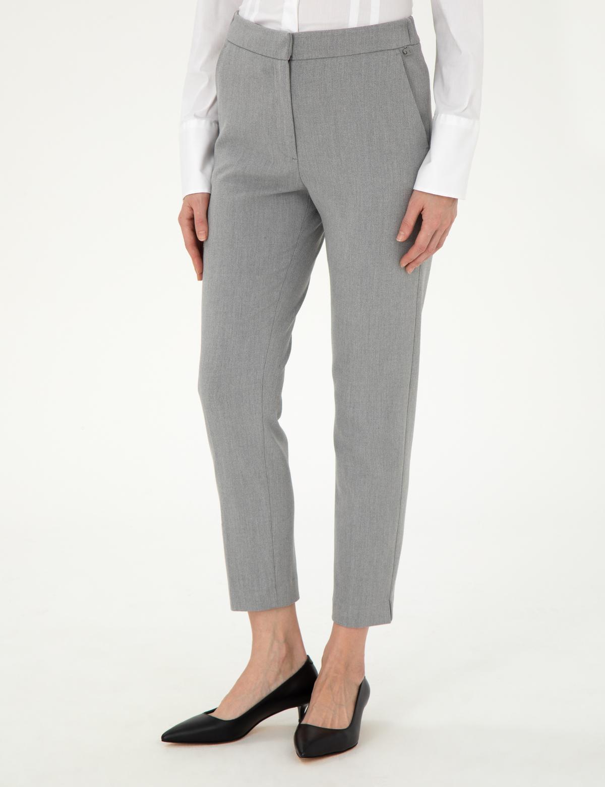 Gri Kumaş Pantolon - 50291158034