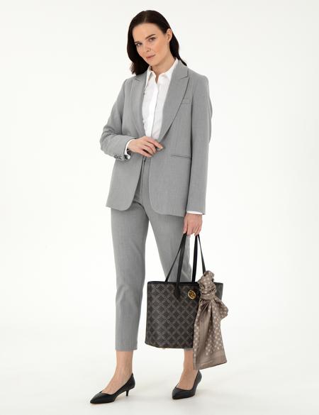 Gri Kumaş Pantolon - 50291158034