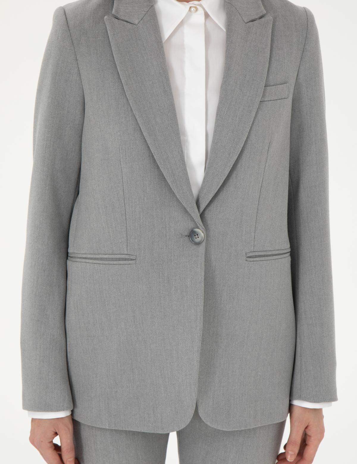 Gri Slim Fit Ceket - 50290364010