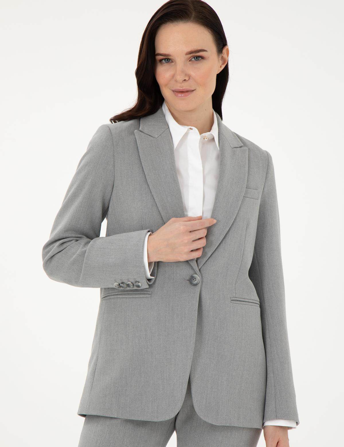 Gri Slim Fit Ceket - 50290364010