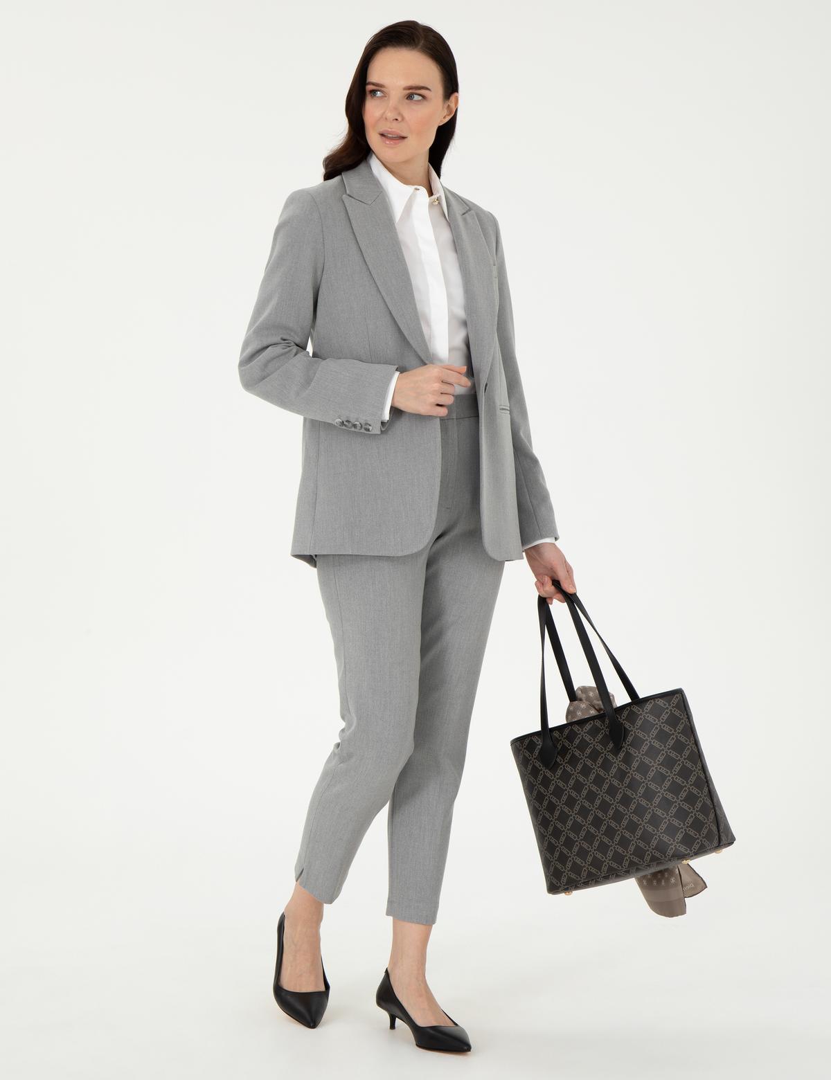 Gri Slim Fit Ceket - 50290364010