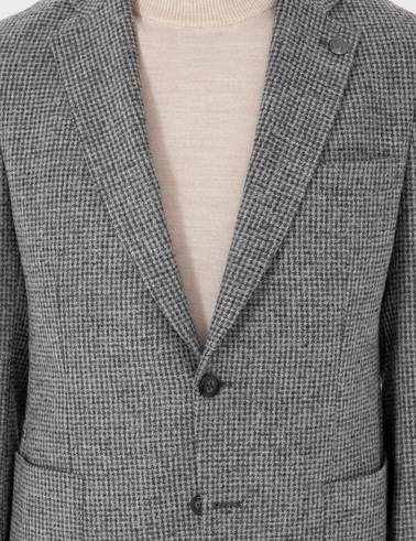 Gri Yün Karışımlı Ex. Slim Fit Ceket