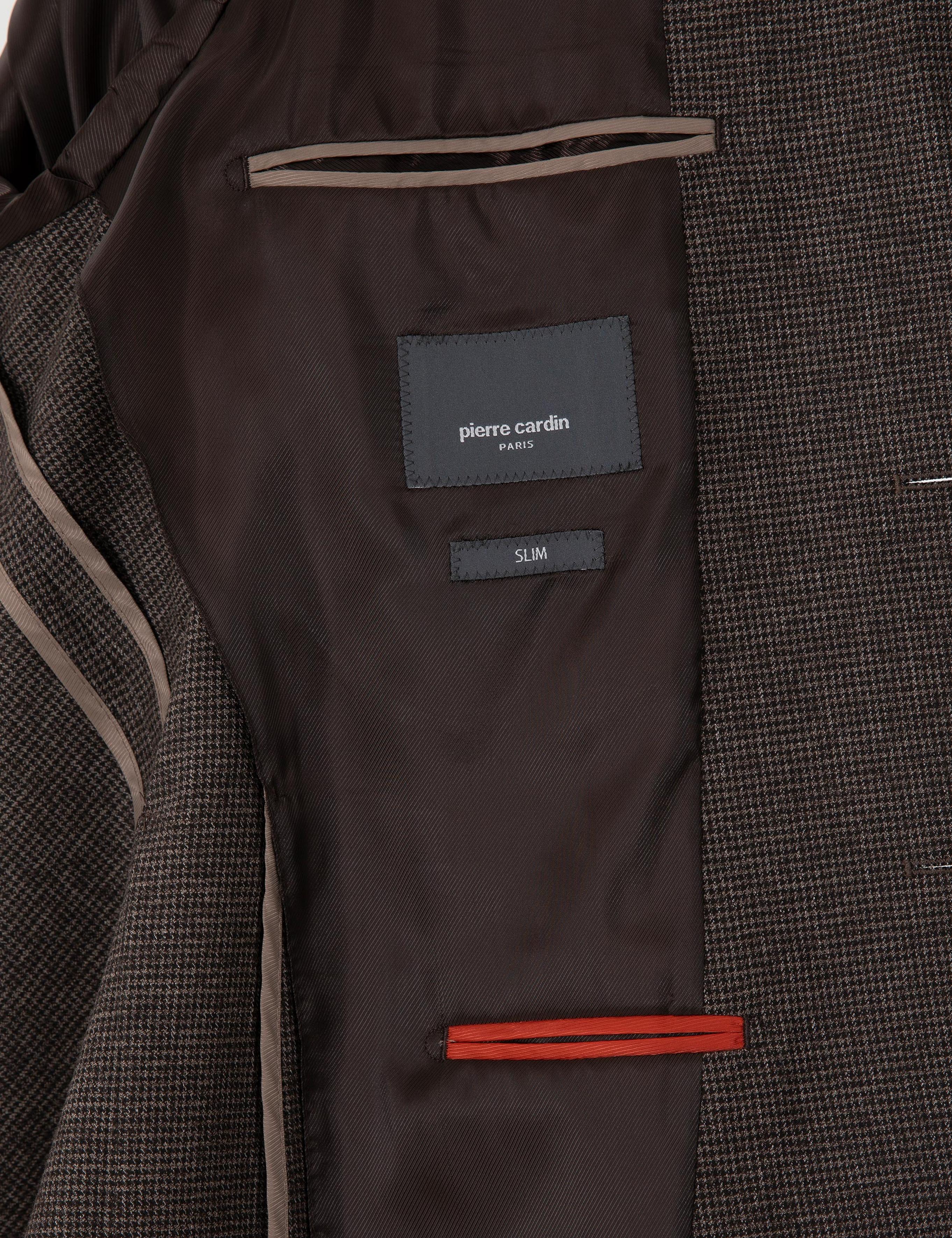 Kahverengi Slim Fit Takım Elbise