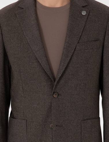 Kahverengi Slim Fit Takım Elbise