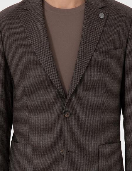 Kahverengi Slim Fit Takım Elbise - 50293999137