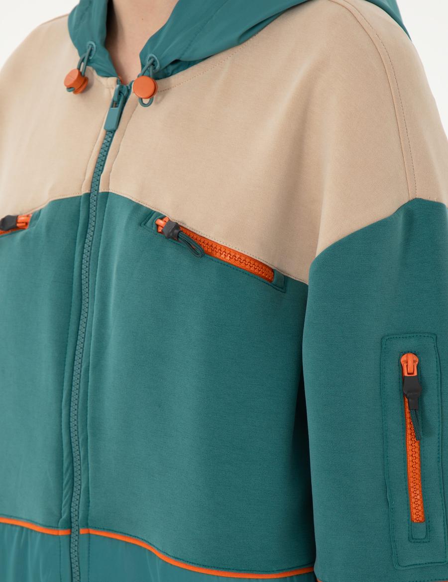 Koyu Yeşil Comfort Fit Sweatshirt