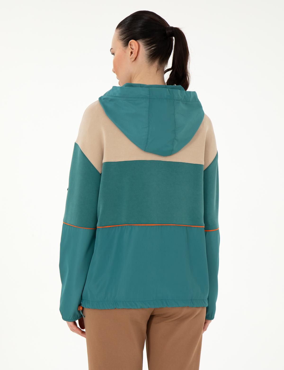 Koyu Yeşil Comfort Fit Sweatshirt - 50296139004