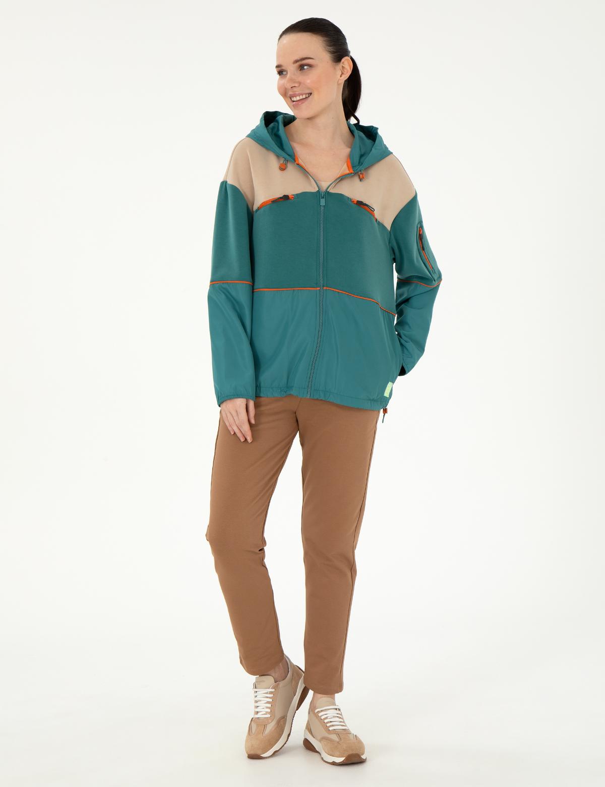 Koyu Yeşil Comfort Fit Sweatshirt - 50296139004