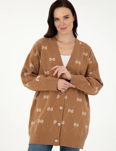 Camel Comfort Fit Triko Hırka