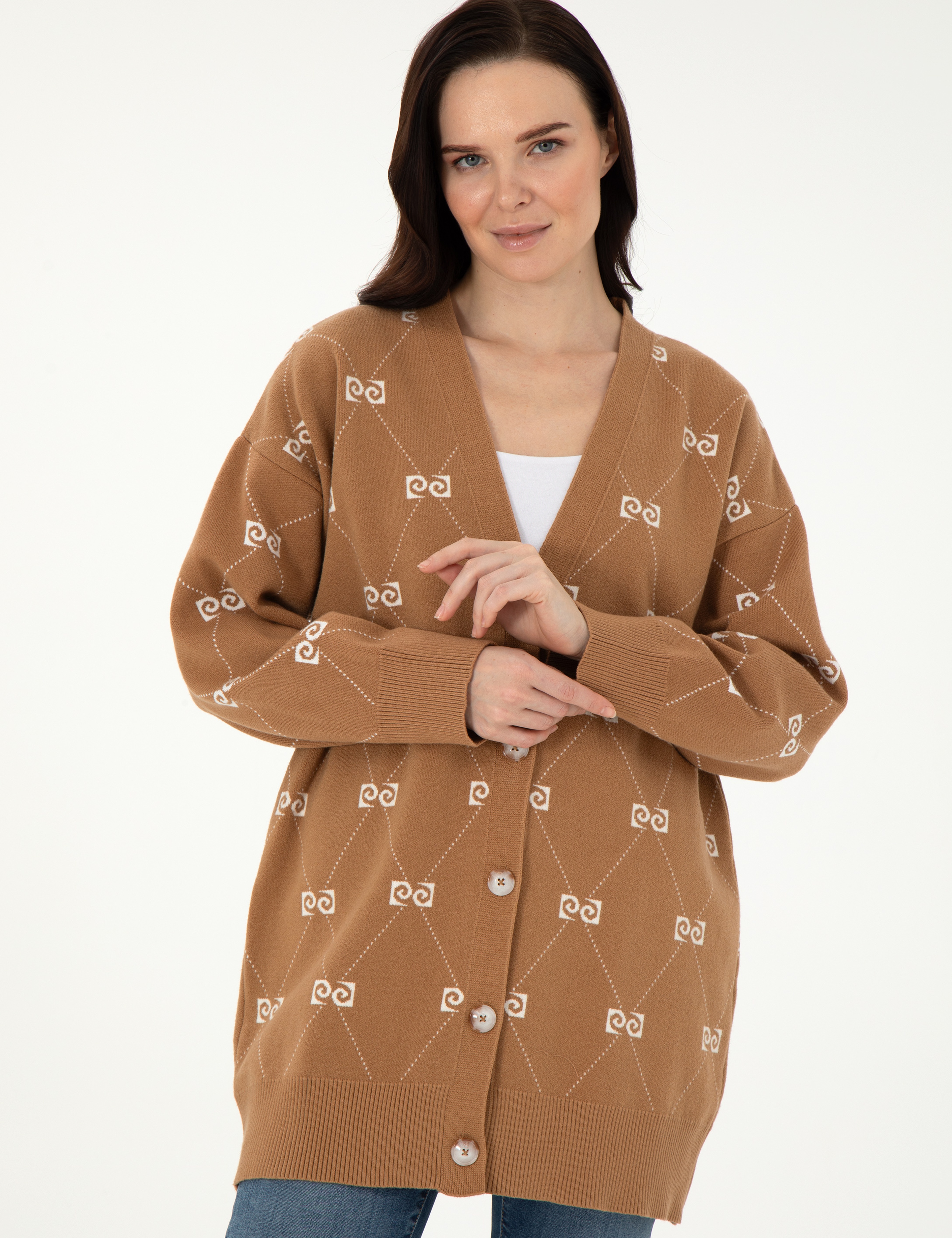 Camel Comfort Fit Triko Hırka
