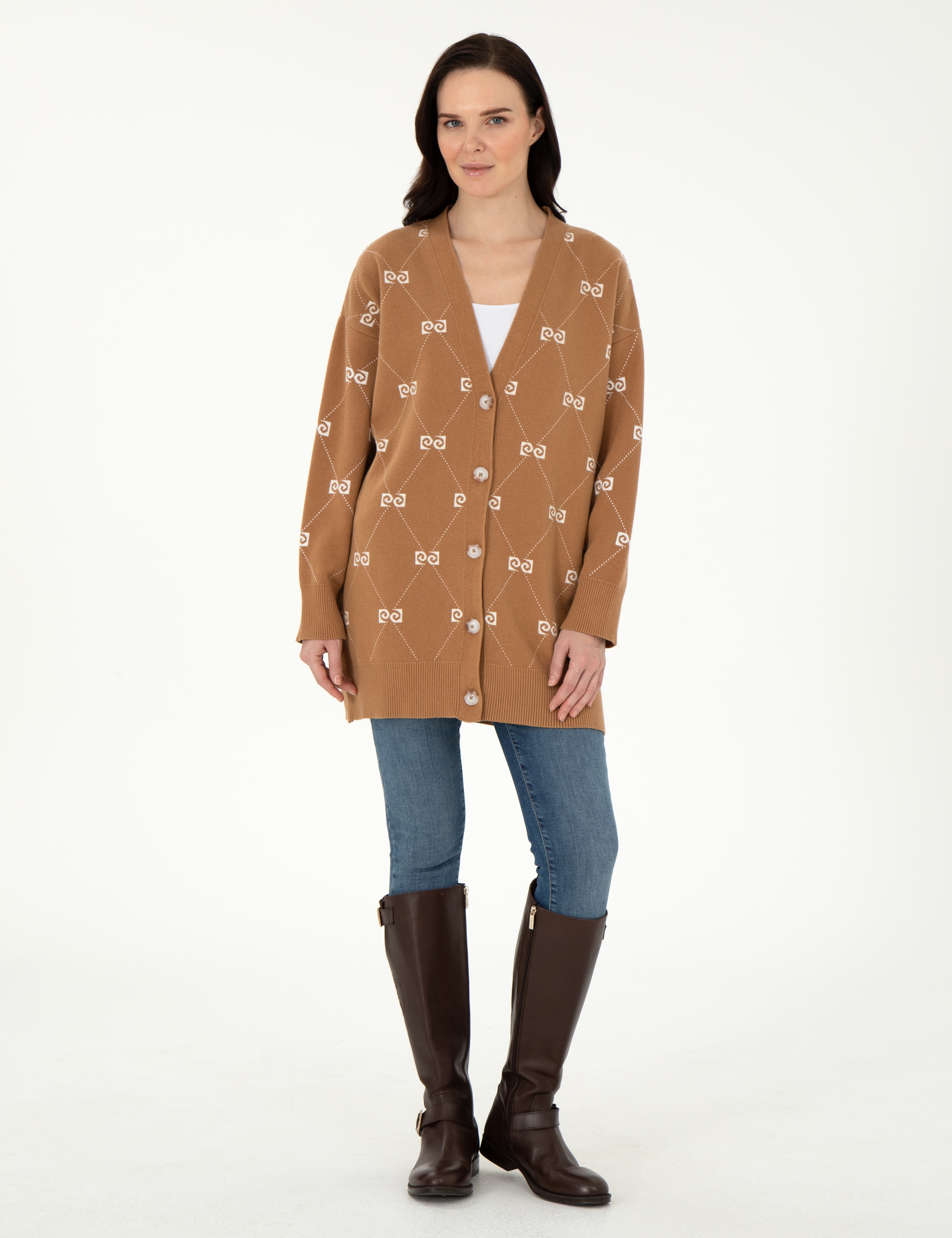 Camel Comfort Fit Triko Hırka