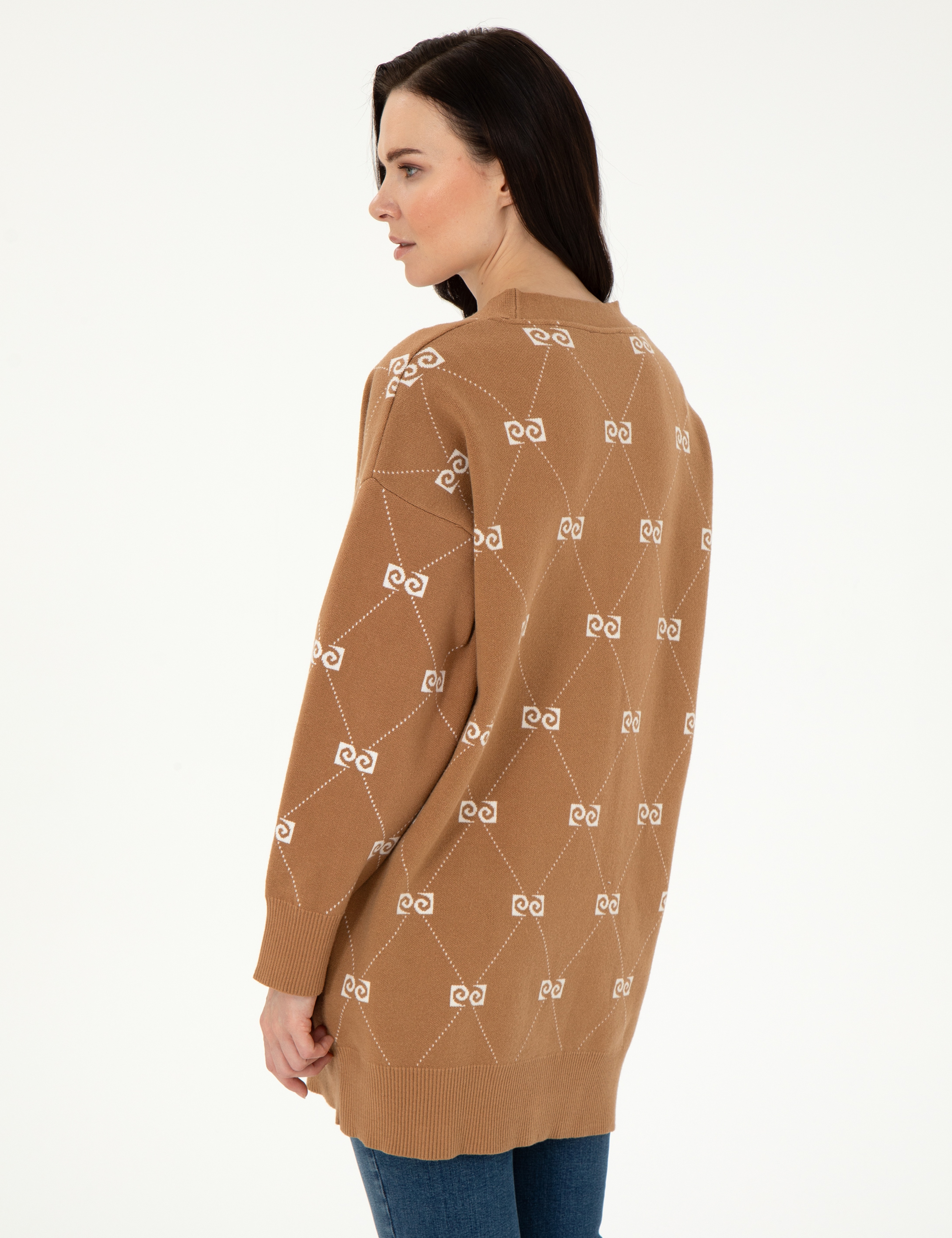 Camel Comfort Fit Triko Hırka - Image 5